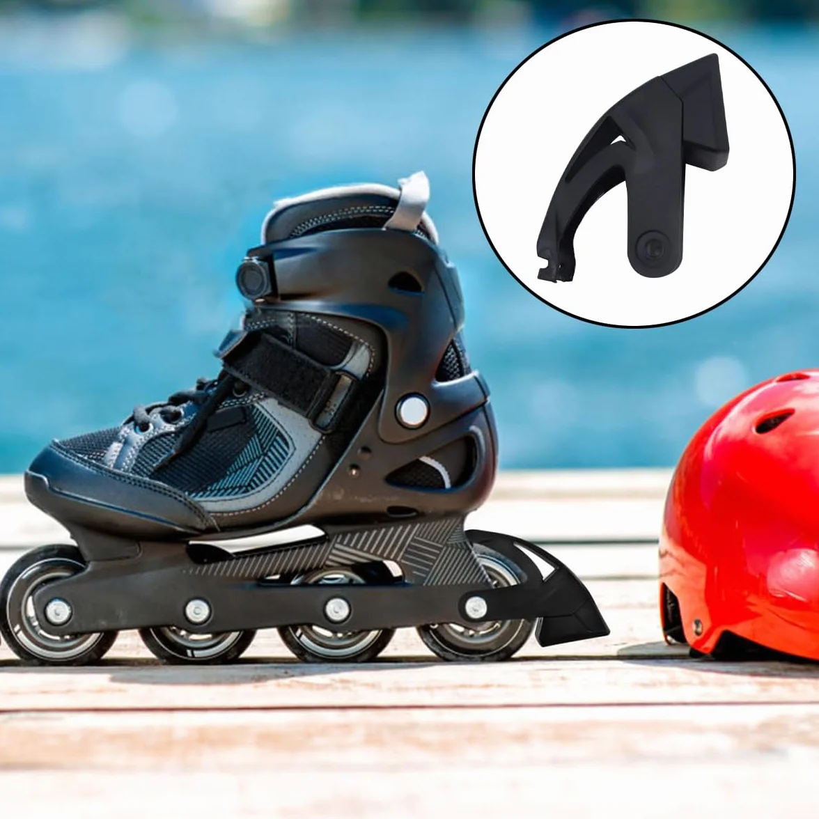 Pastillas de freno para skate antideslizantes con 3 tornillos