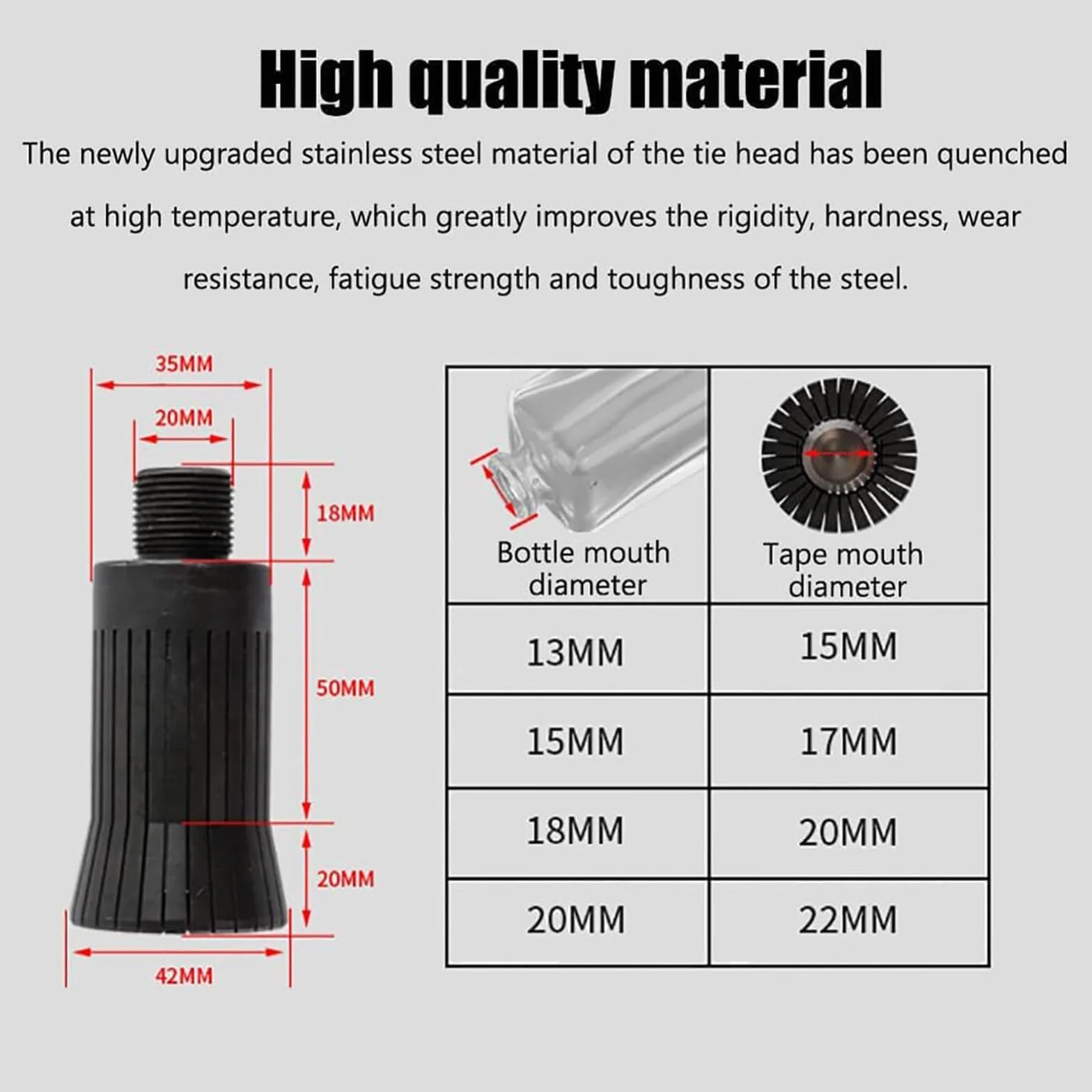 Máquina taponadora de perfumes, herramienta profesional de crimpado, construcción de acero inoxidable, altura ajustable para un sellado eficiente de botellas