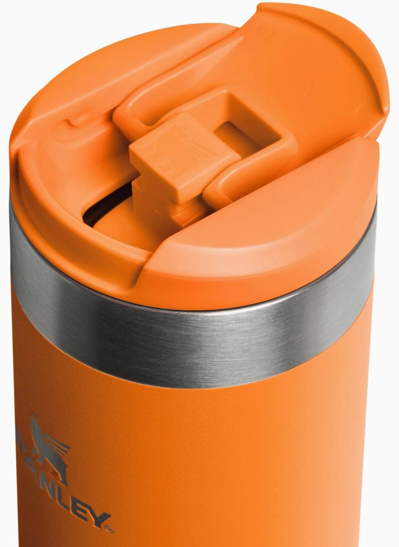 Stanley 1913 Aerolight Transit Termo Cafe para Llevar 0.47L - Mantiene el Calor Durante 8 Horas - Compatible con Soporte para Coche - Taza Café Antifugas - Apta Para Lavavajillas - Goldenrod Coral