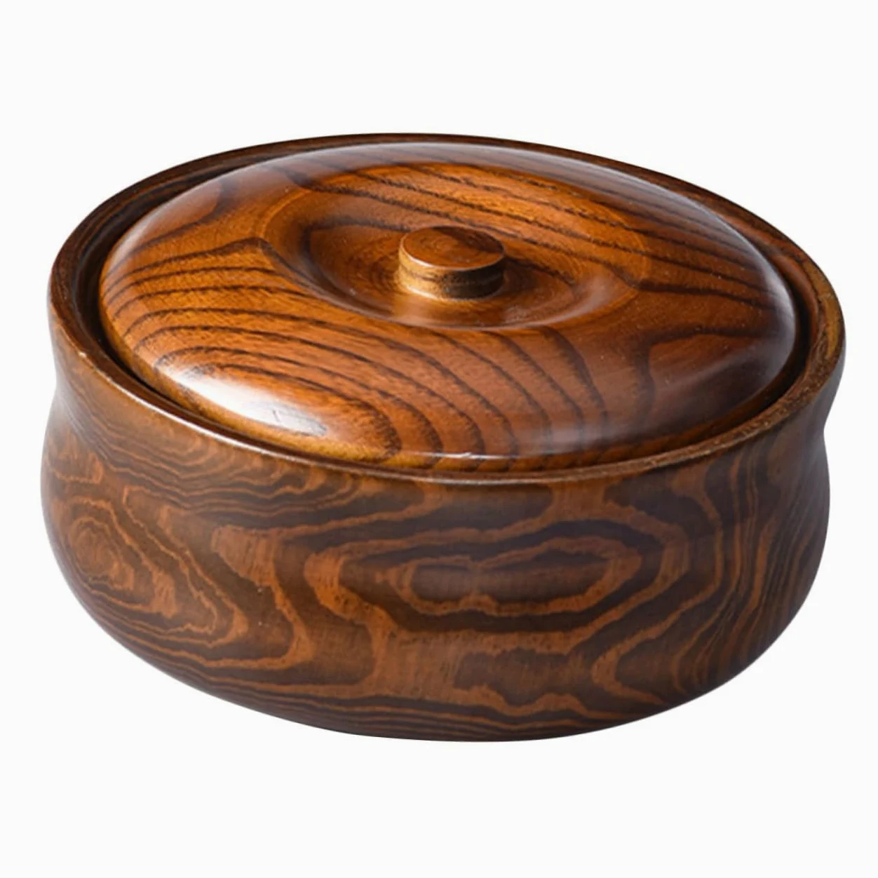 Plato de Madera para Servir Frutas Redondo Marrón de Madera | Eventos y Fiesta, Acabado Delicado Rústico, Ligero y Apto para Ensalada, Postre y Fruta