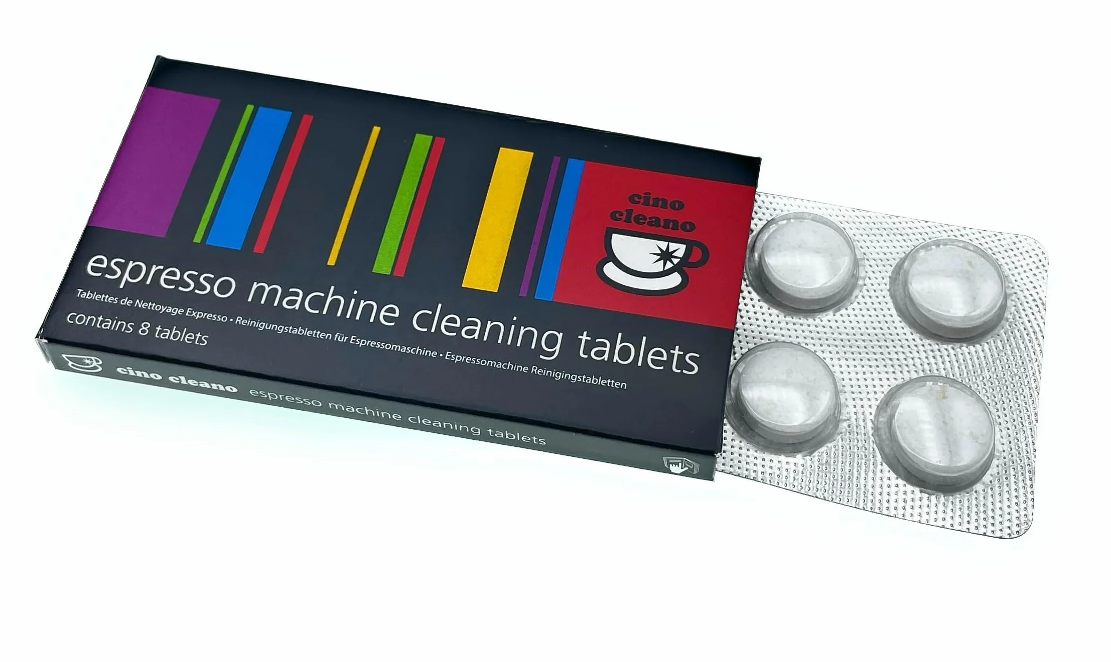 Pastillas limpiadoras para cafeteras italianas