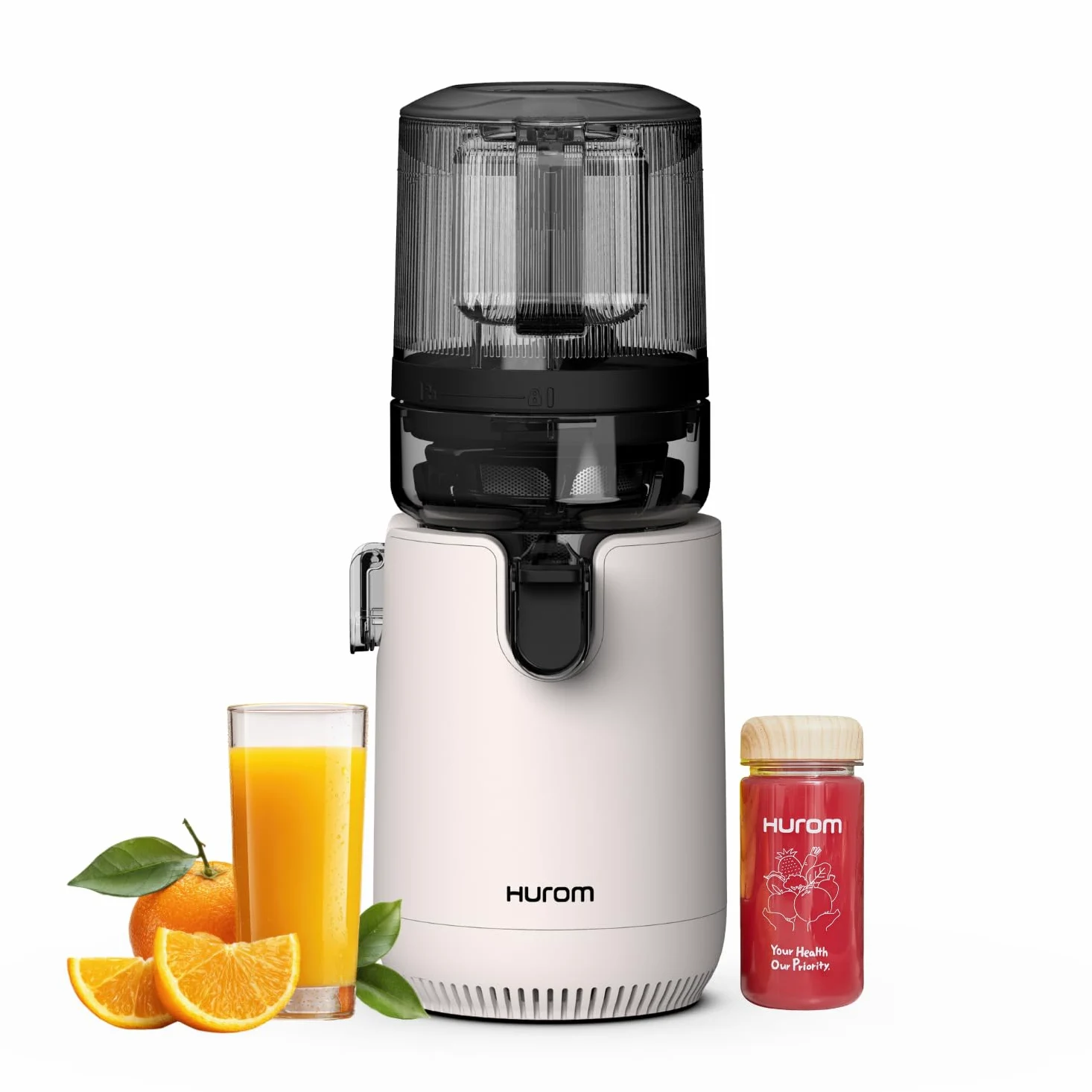 Hurom E50ST - Extractor de jugo eléctrico para verduras y frutas (1,6 L, función extractora automática de zumo, libre de BPA, 150 W)