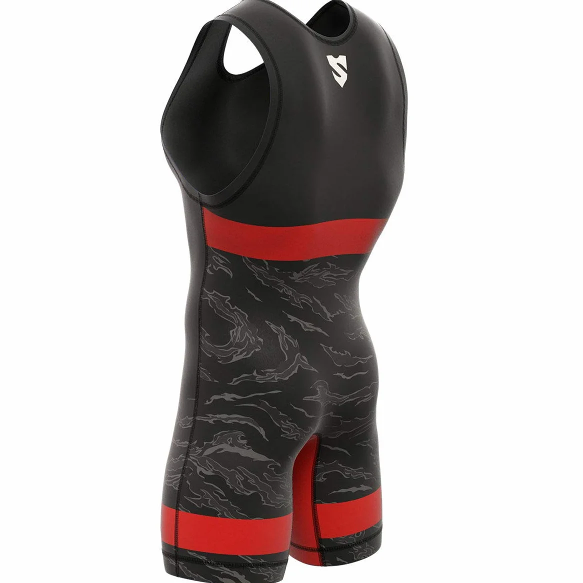 SMMASH Singlet De Lucha Libre Camiseta Deportiva Corto Hombre Wrestling Traje Atlético Transpirable