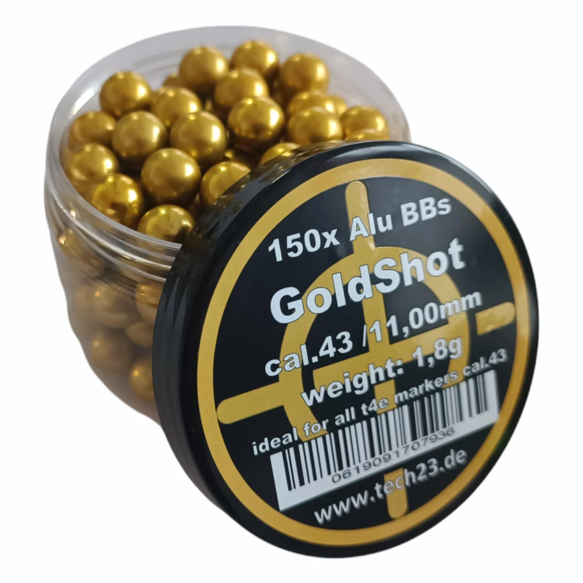 Gold-Shot 150 bolas de aluminio Cal. 43 para T4e Glock 17 PPQ M&P9