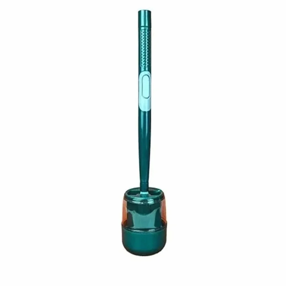 Juego de Portaescobillas Cepillos de baño de Mango Largo for Montaje en Pared, de Caucho termoplástico, con Juego de Soporte, Accesorios de baño escobillero