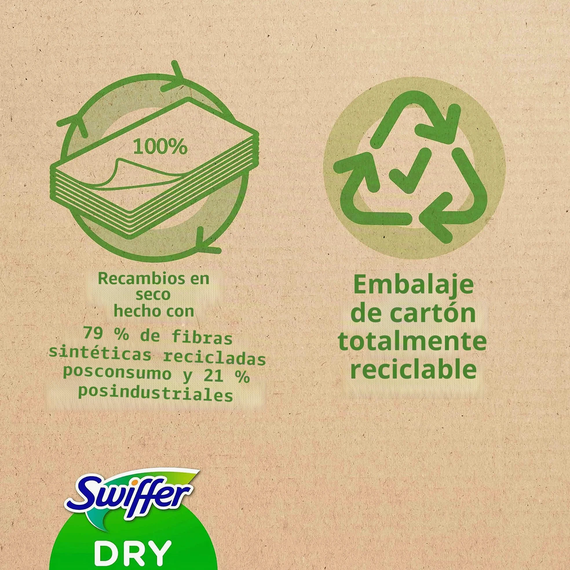 Swiffer Paños Secos Para Mopa De Recambio Para Parqué Y Todo Tipo de Suelos, Atrapa 3 Veces Mas Polvo, Suciedad Y Pelo Que Una Escoba, 120 Unidades