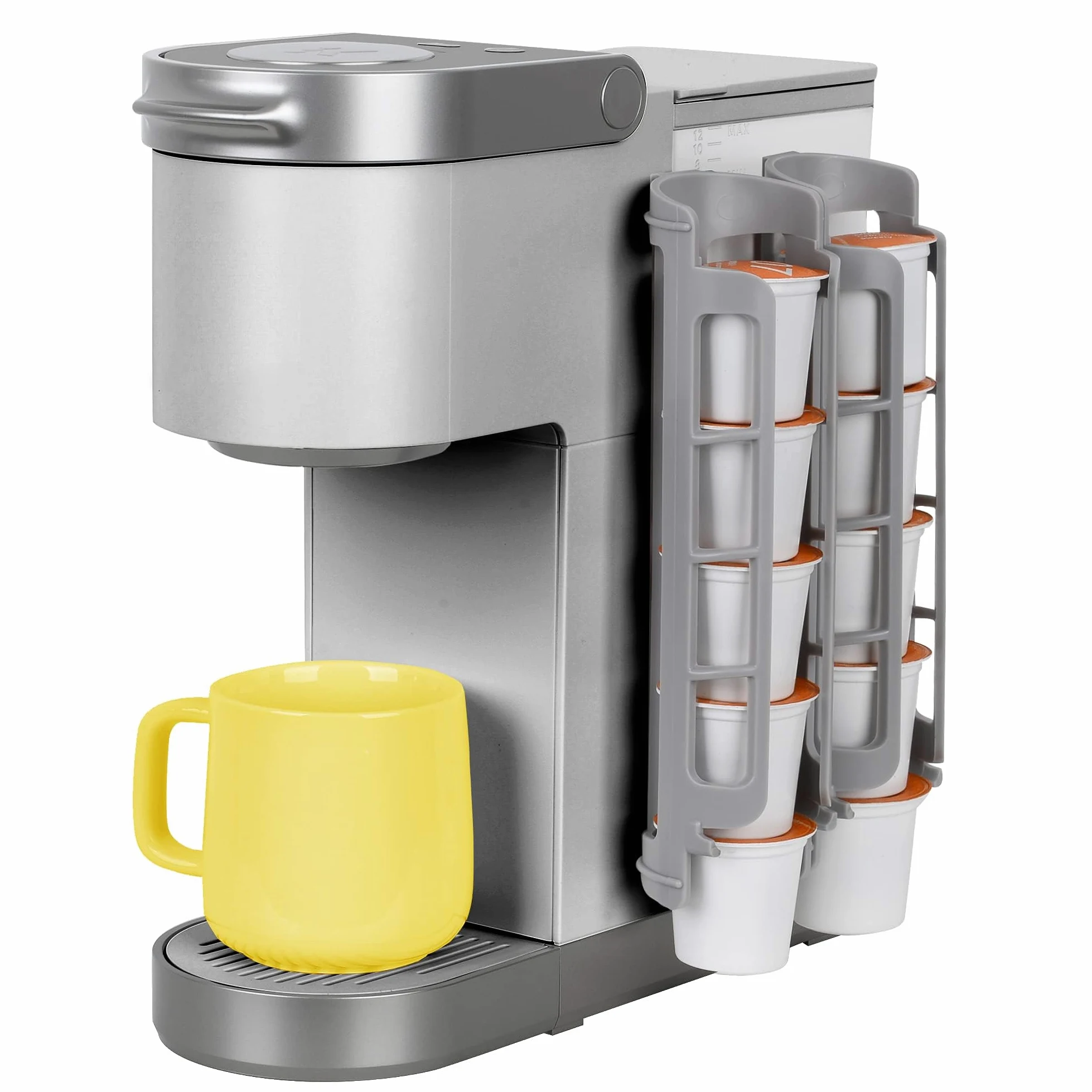STORAGENIE Dispensador de ranura para cápsulas de café, soporte lateral para cafeteras de una sola porción