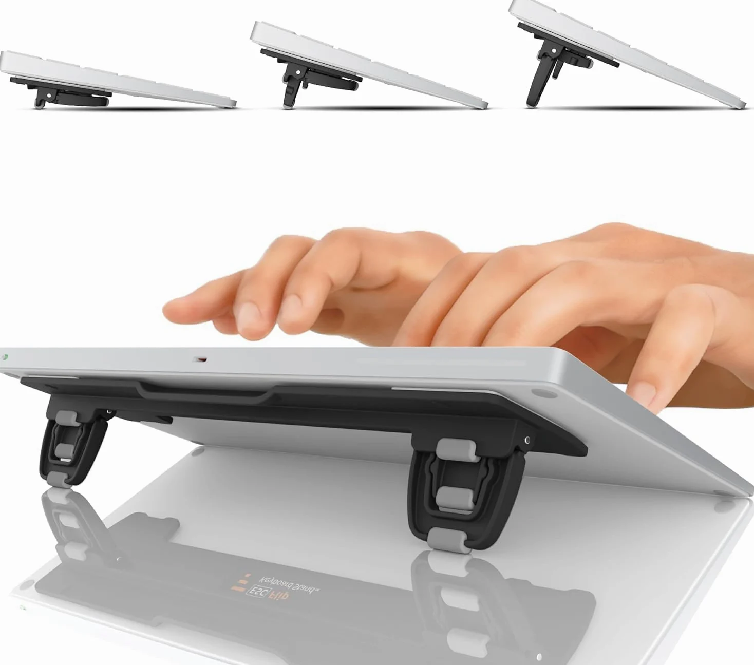 ESC Flip Soporte para Teclado de computadora, 3 Alturas Ajustables (Teclado no Incluido)