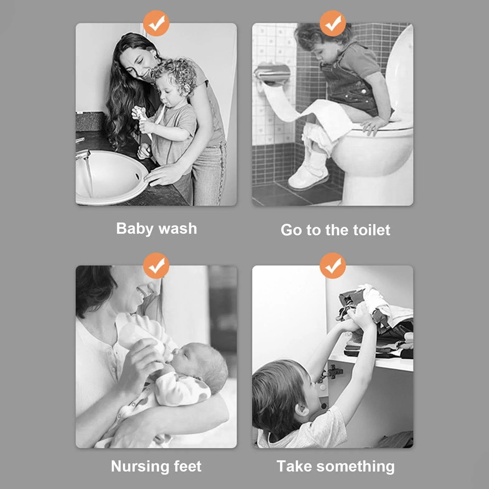 Taburete Plegable para Inodoro, Taburete Antideslizante para Niños, Taburete De Baño para Niños, Taburete Resistente para Baño, Taburete para Niños para Baño, 14,57 X 9,84 X 5,12 Pulgadas