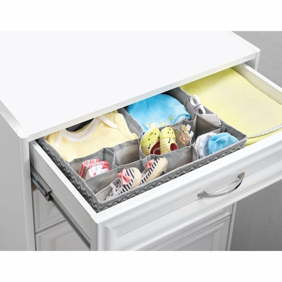 mDesign Caja de almacenamiento para armarios 3 formatos juego de 8