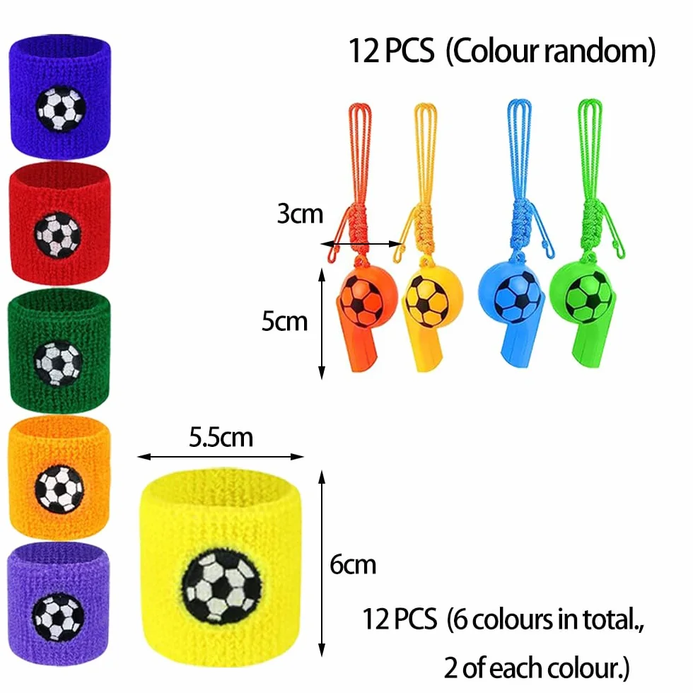 Muñequera Deportiva Silbatos de Plástico 12 Piezas para Deportes Fiesta