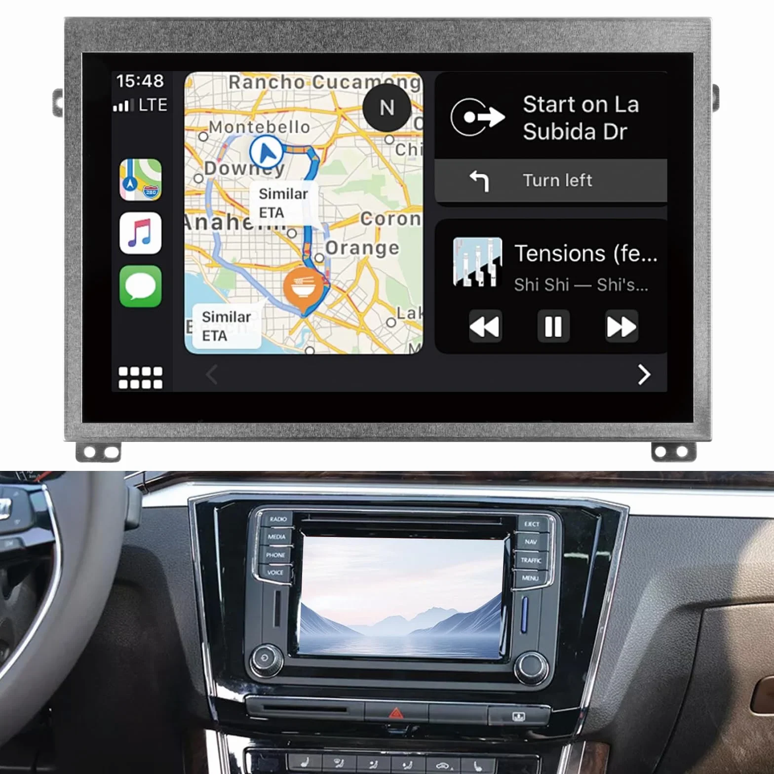 Pantalla LCD MIB STD2 Nav 200 682 TDO-WVGA0633F00045 TDO-WVGA0633F00039 6,5" Táctil Reemplazo