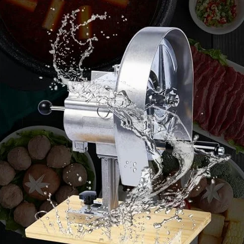 Cortador manual de verduras, cortador de acero inoxidable de grosor ajustable para una preparación rápida y uniforme de alimentos