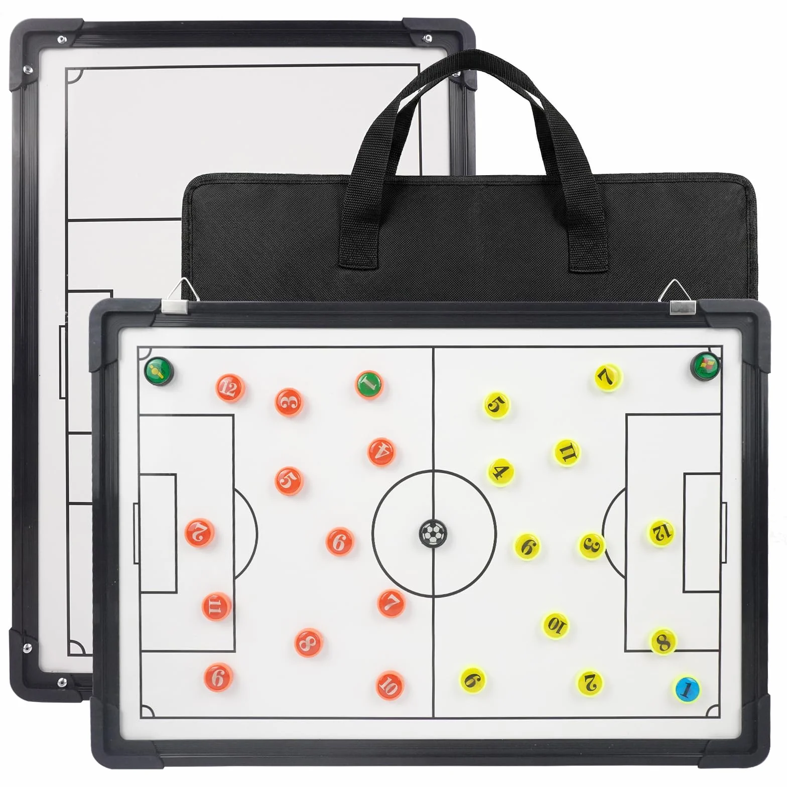 Pizarra Táctica de Fútbol Plegable con Imanes para Entrenamiento