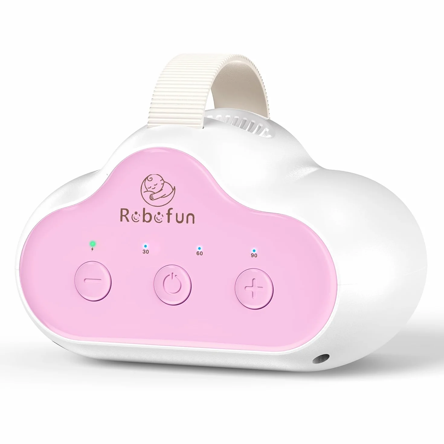 Robofun Baby Rocker, Ayuda para Dormir de Bebés, Dispositivo de Balanceo para Cochecitos, USB-C Recargable