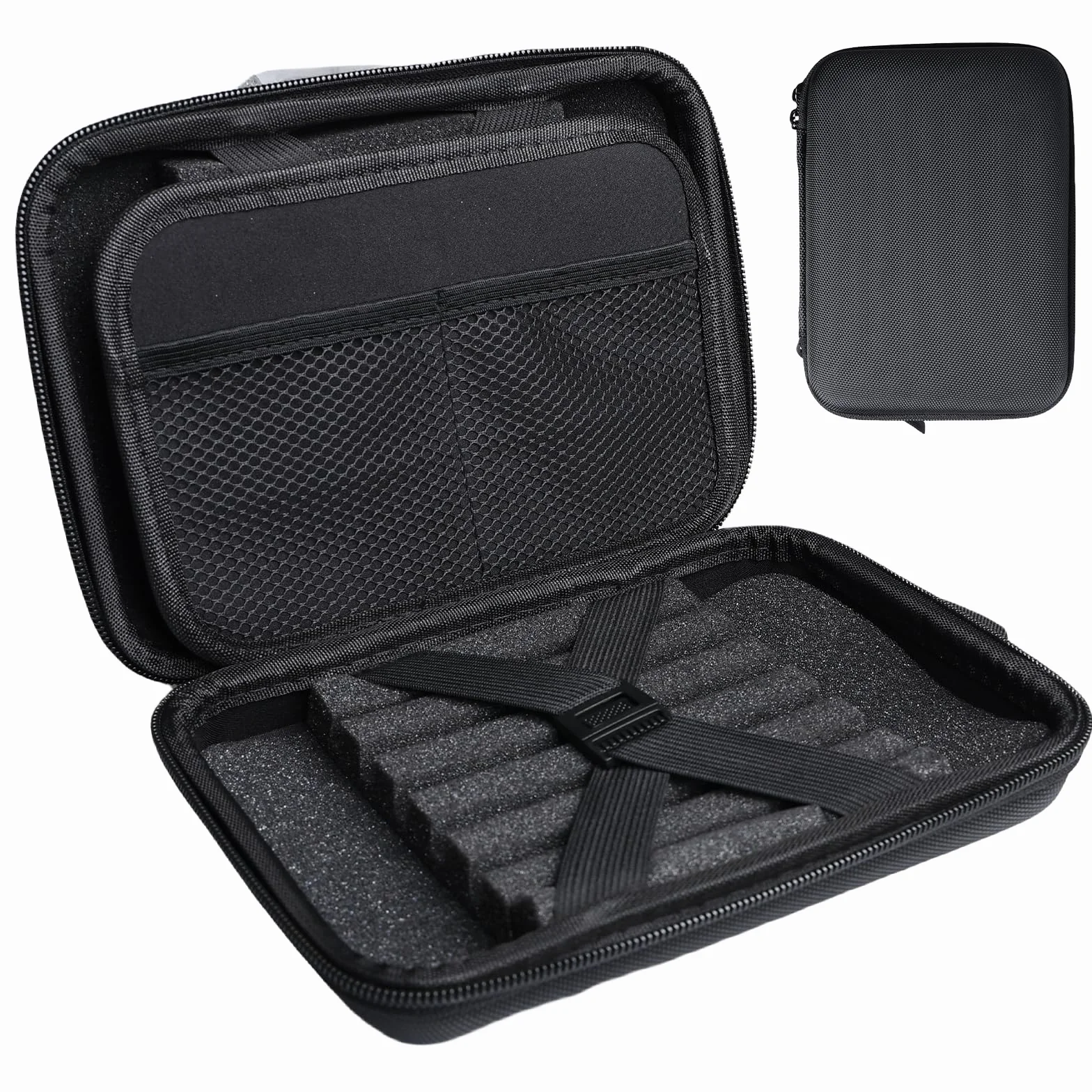 Bolsa de dardos para 12 dardos, estuche rígido de EVA rígido organizador de bolsas de dardos, accesorios de dardos profesionales, caja portátil para consejos, varillas, vuelos y