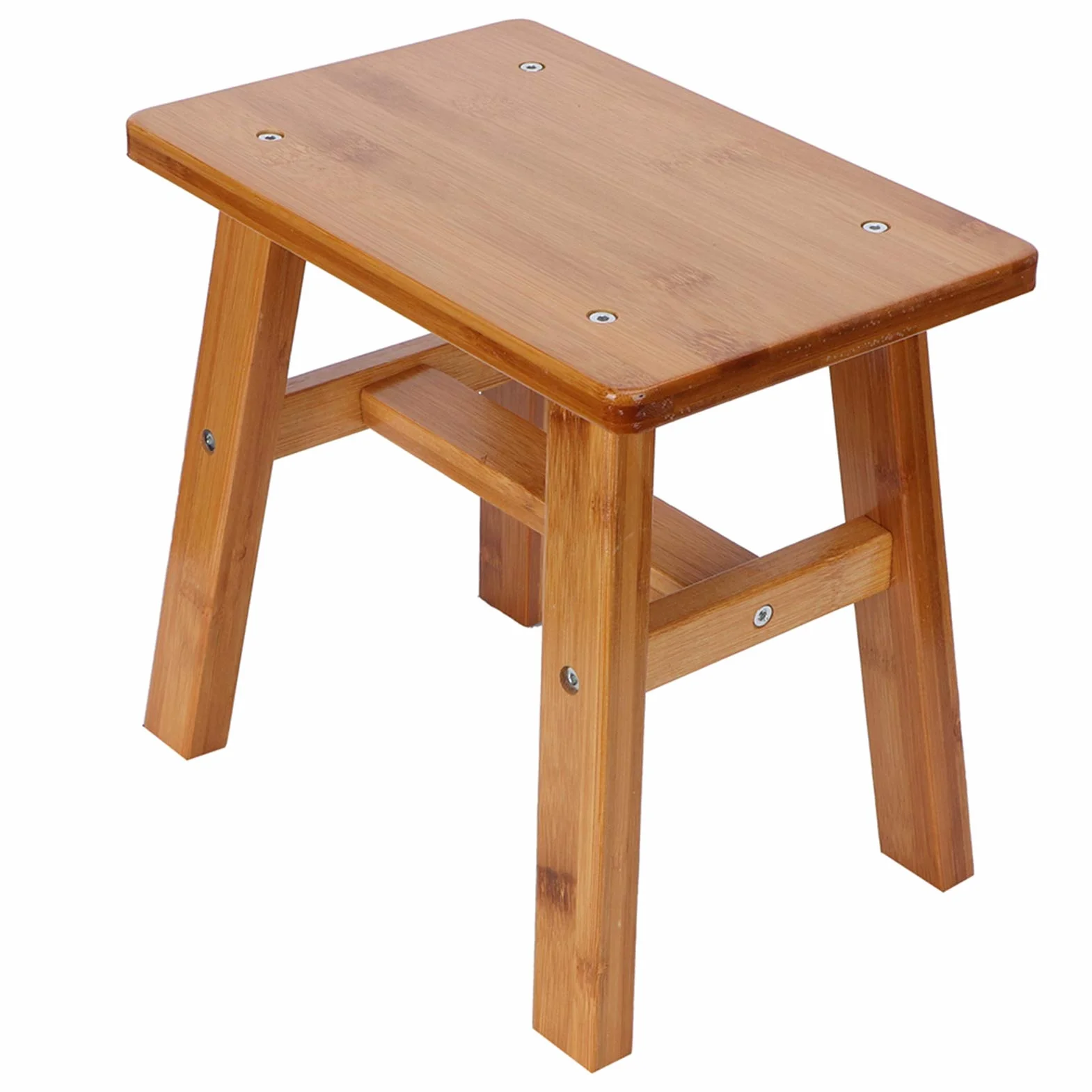 Taburete bajo Pequeño de Madera, Banco para Niños, Taburete Cuadrado, Taburete con Escalones Redondos, Textura Suave con Esquinas Redondeadas para la Sala de Estar del Hogar(2#)