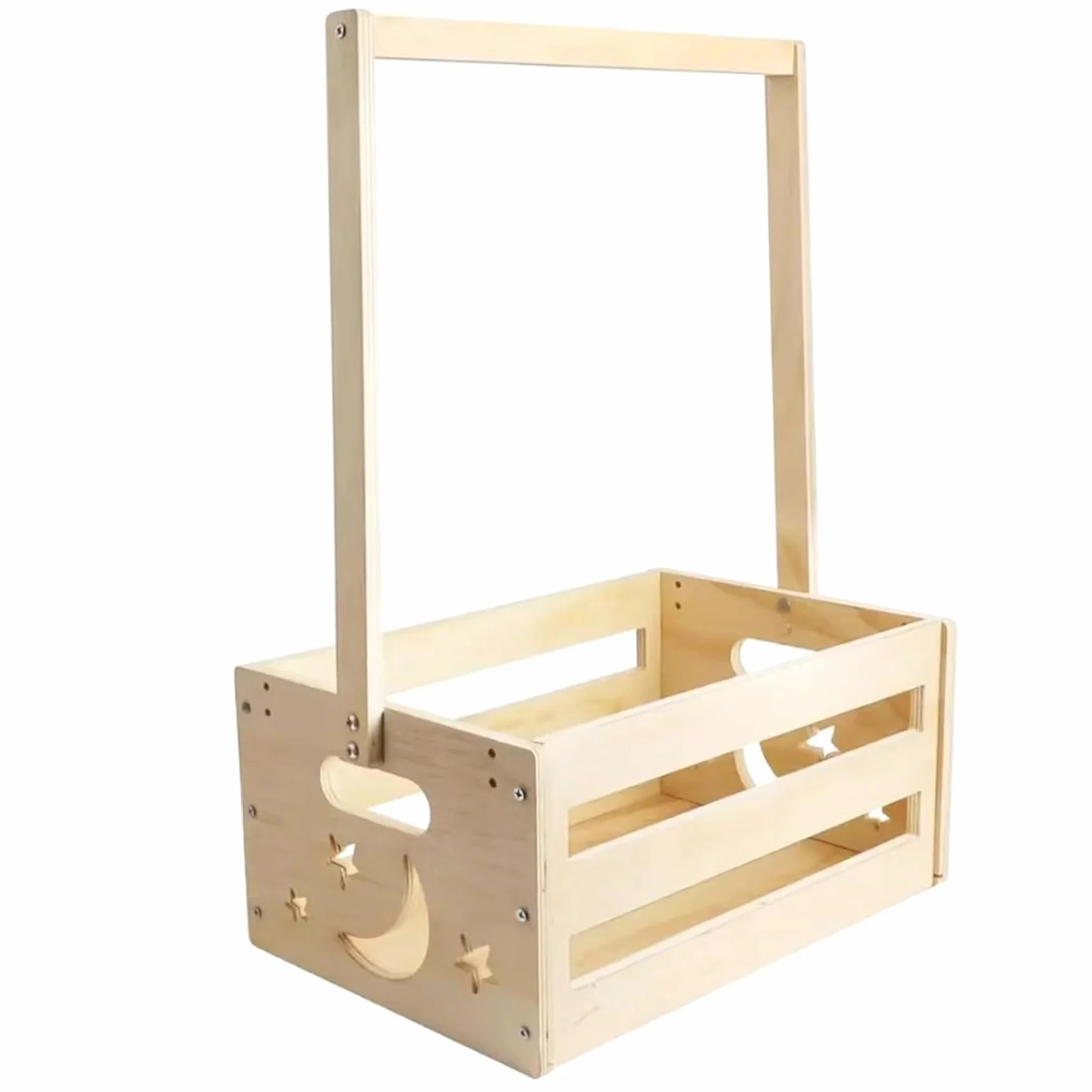Armario de madera para baby shower, jaula almacenamiento juguetes, cesta ropa estrella niñas recién nacidas