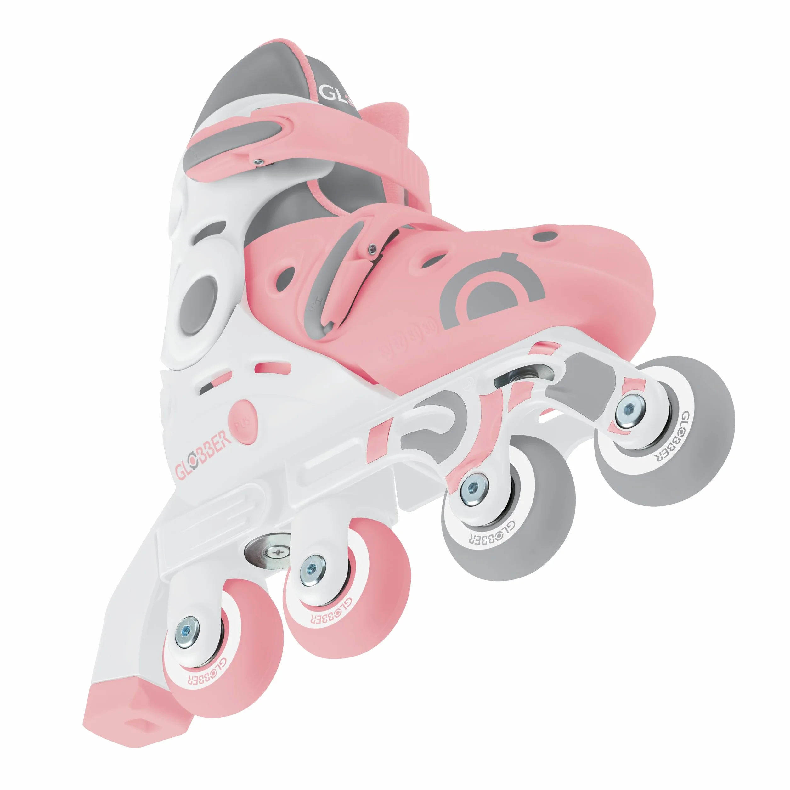 Globber Patines en Línea 2 en 1 Niños Talla 30-33 Rosa Pastel
