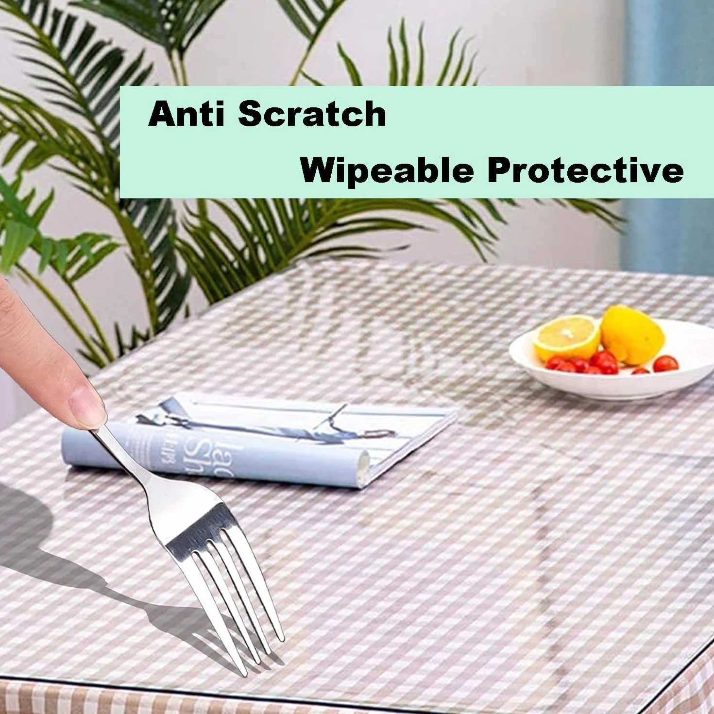 Mantel Mesa Antimanchas, Mantel PVC Impermeable, Protector Mesa Escritorio Transparente 1.5mm Grosor 40-140x60x200cm Protector Mesa para Oficina y Hogar (Size : 80x160cm)