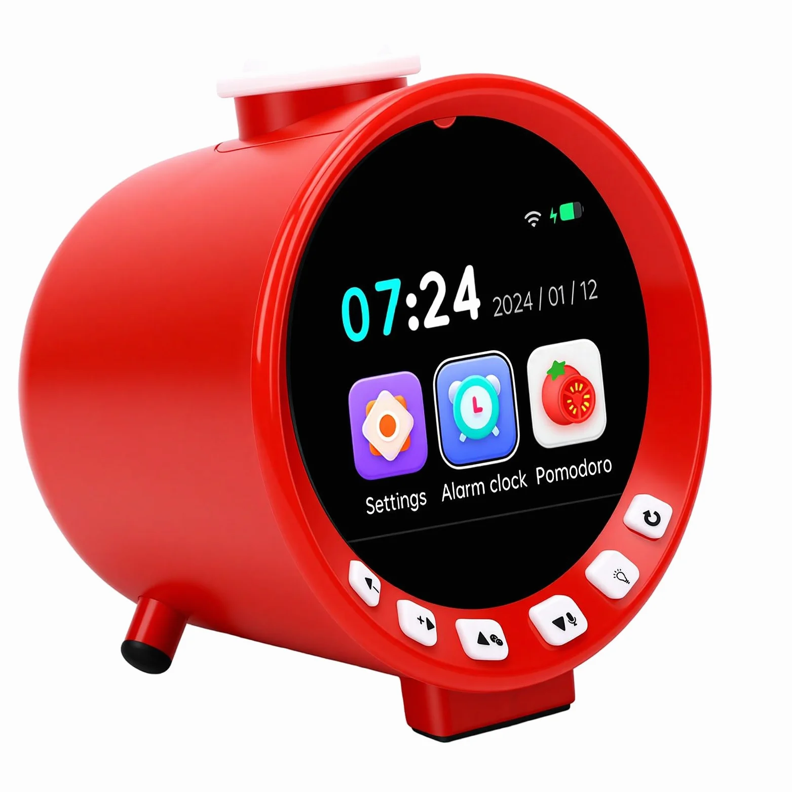 Reloj Despertador Infantil con IA, Diseño Moderno y Compacto para una Gestión Precisa del Tiempo y Productividad, 11x11,5x10cm