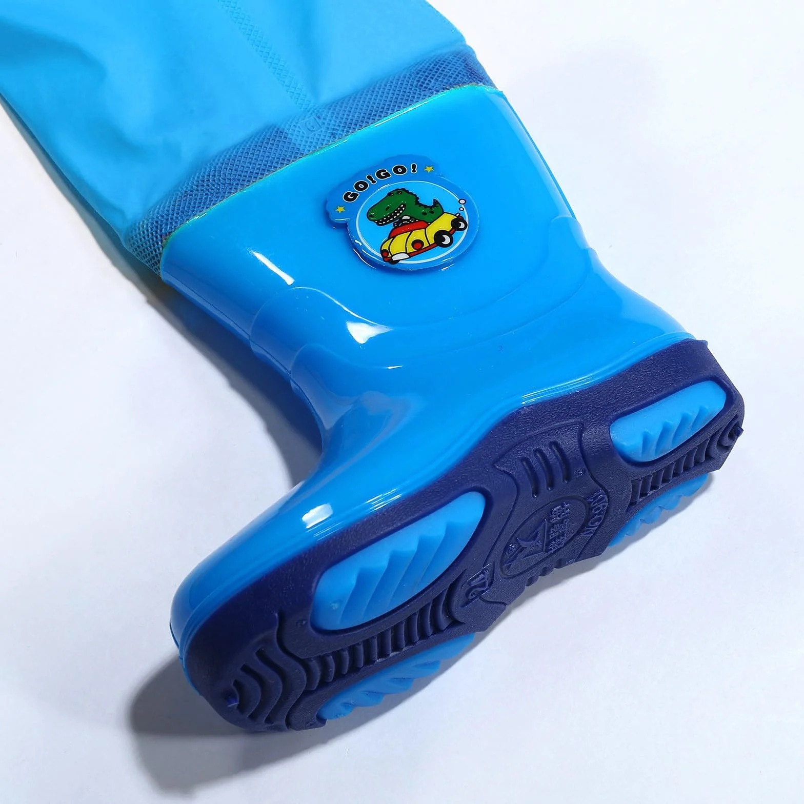 Generisch Mono impermeable para niños y niñas, pantalones de vadeo de pesca con botas Eva para mujer