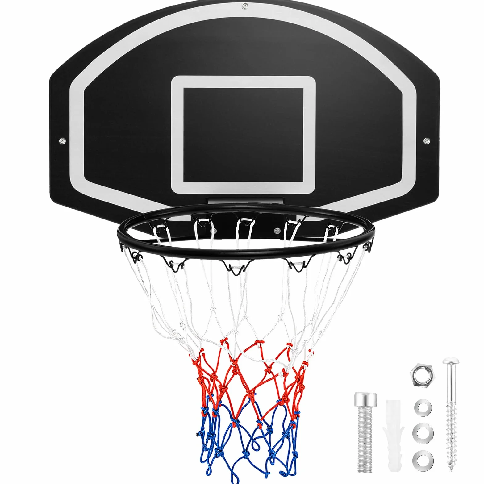 GOPLUS Canasta Baloncesto Montada en la Pared, Tablero 72x45,5cm Exterior e Interior