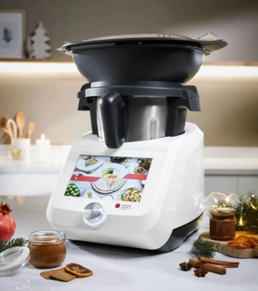 Silvercrest Monsieur Cuisine Smart SKMS 1200 A1 - Robot de cocina (1200 W, pantalla de 8 pulgadas, Wi-Fi)