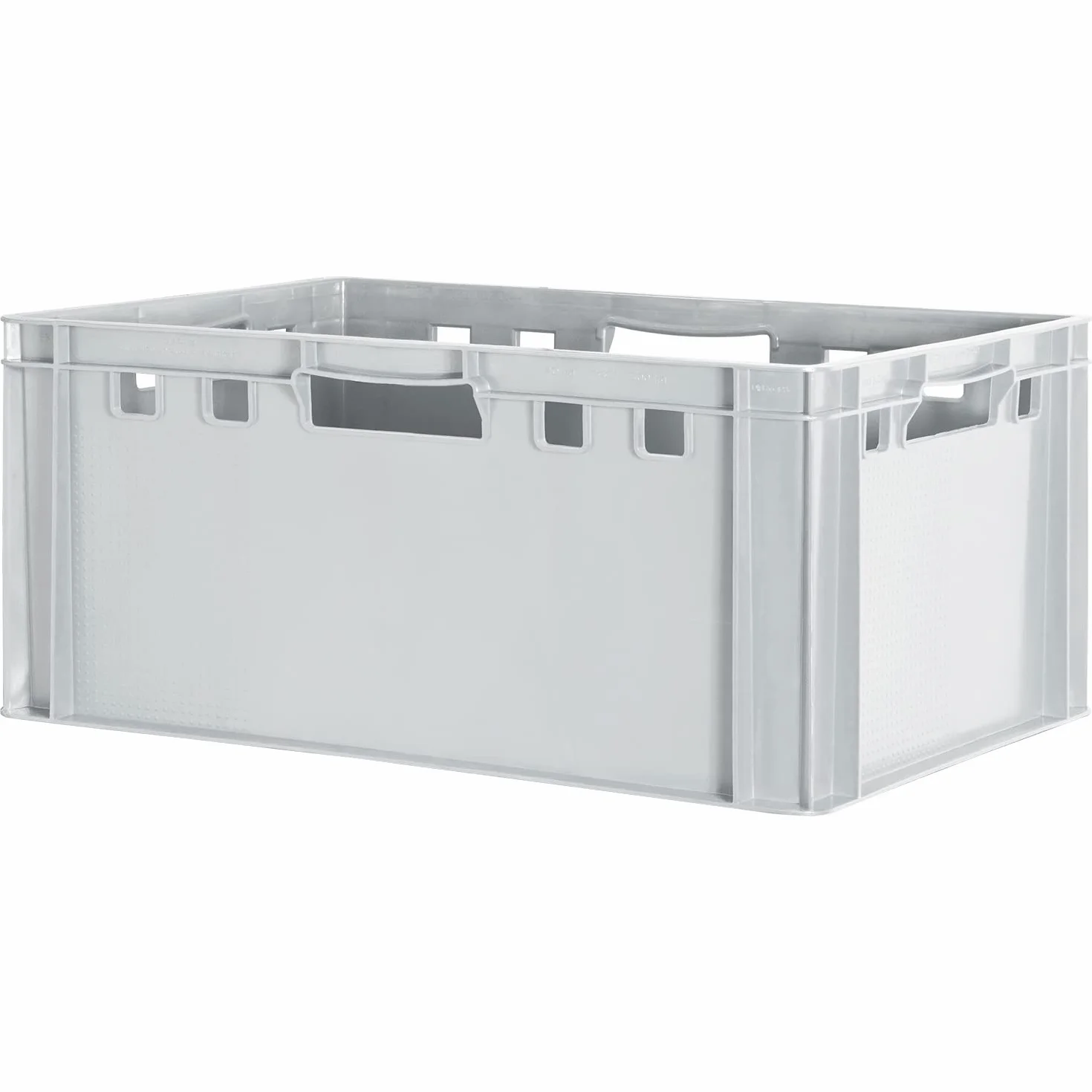 1x Euro Apilamiento de Plástico Caja Industrial Euro Caja Almacenamiento Eurobox E3 Gris Kingpower