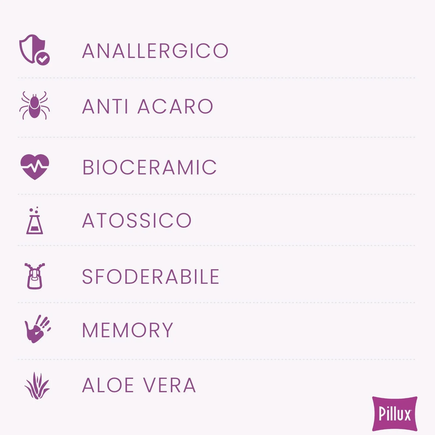Almohada de espuma viscoelástica (aloe vera + biocerámica)