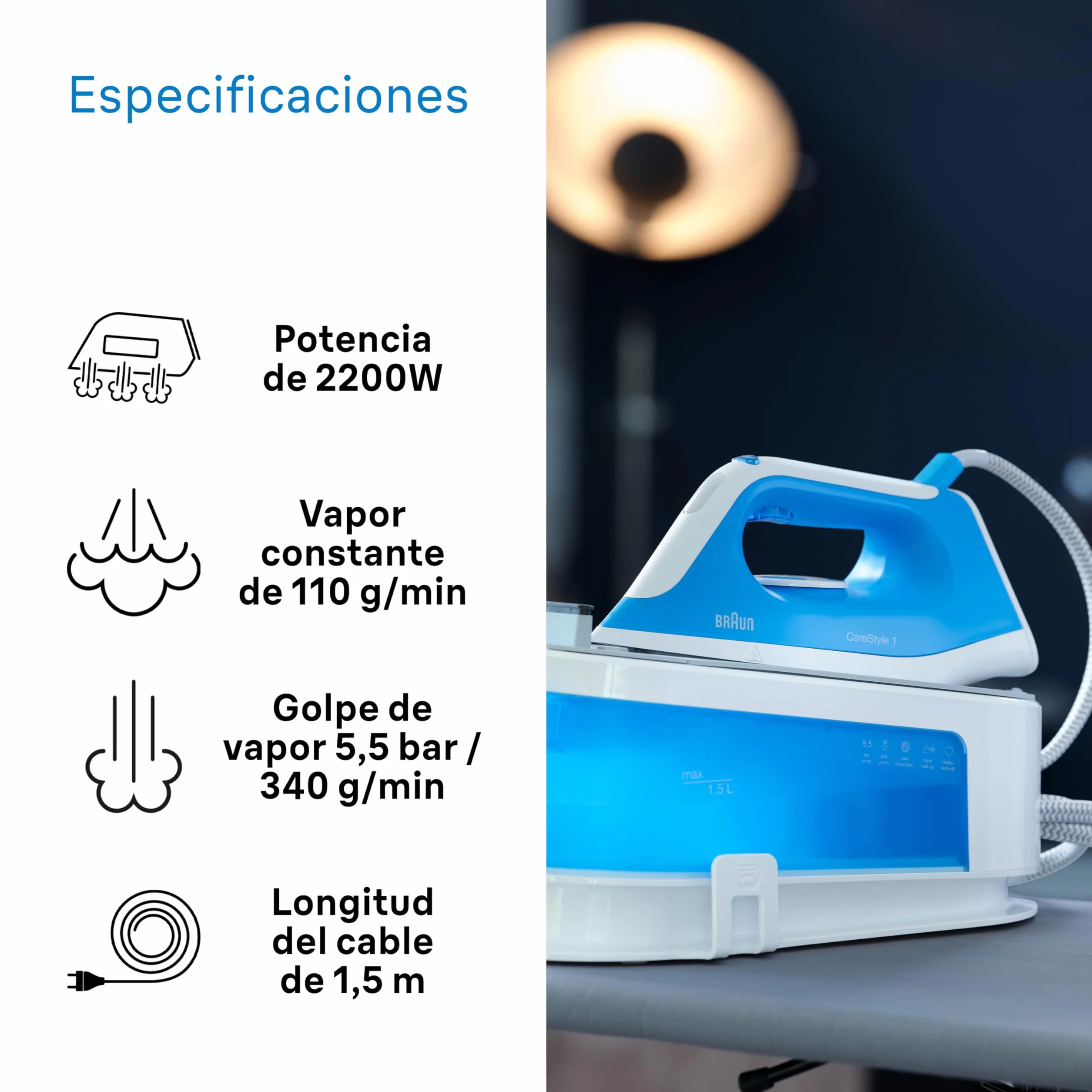 BRAUN IS1012BL CENTRO DE PLANCHADO