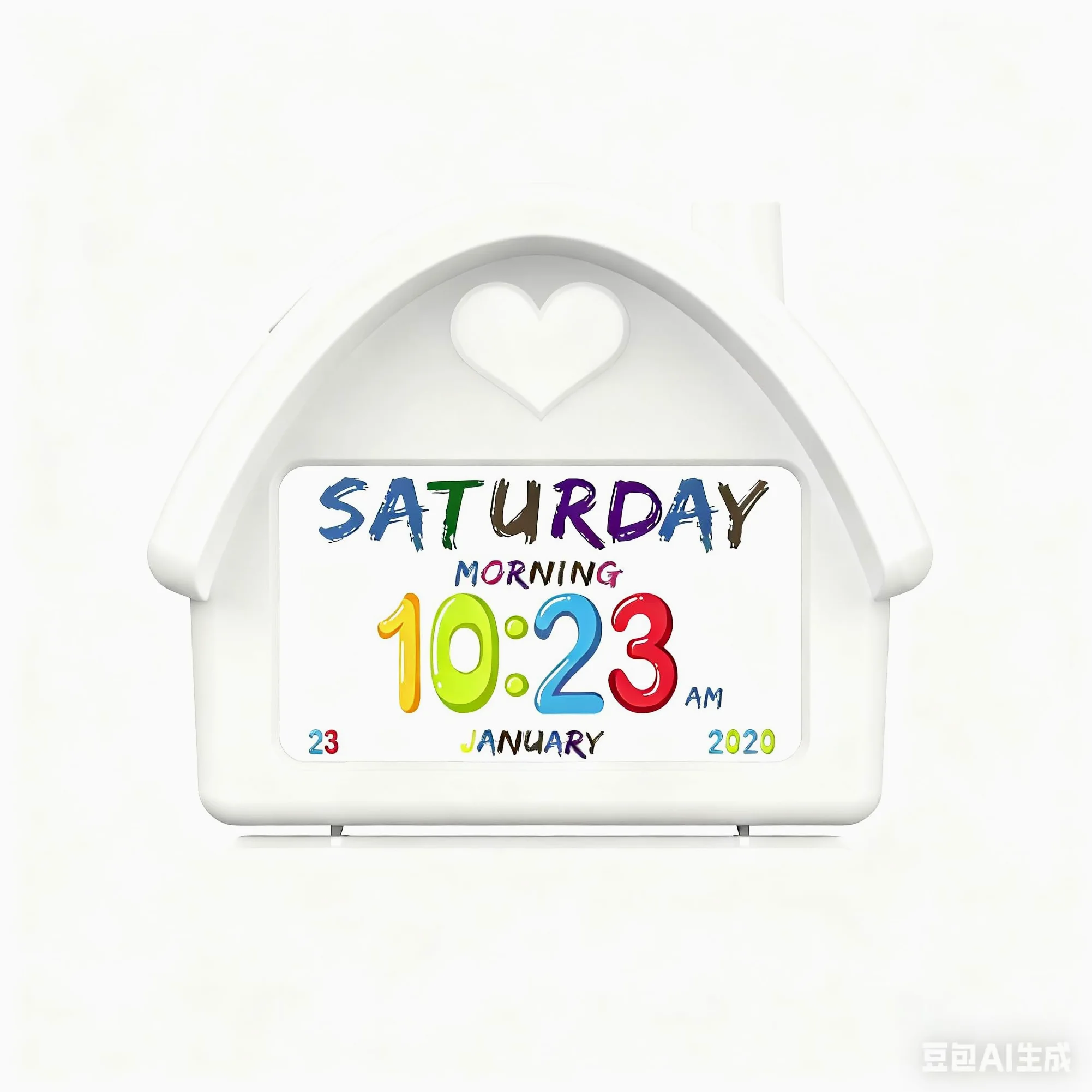 Reloj despertador digital con pantalla HD de 4.3 pulgadas, calendario, cuenta regresiva, iluminación ambiental, función de ruido blanco, perfecto para niños con control remoto y función de