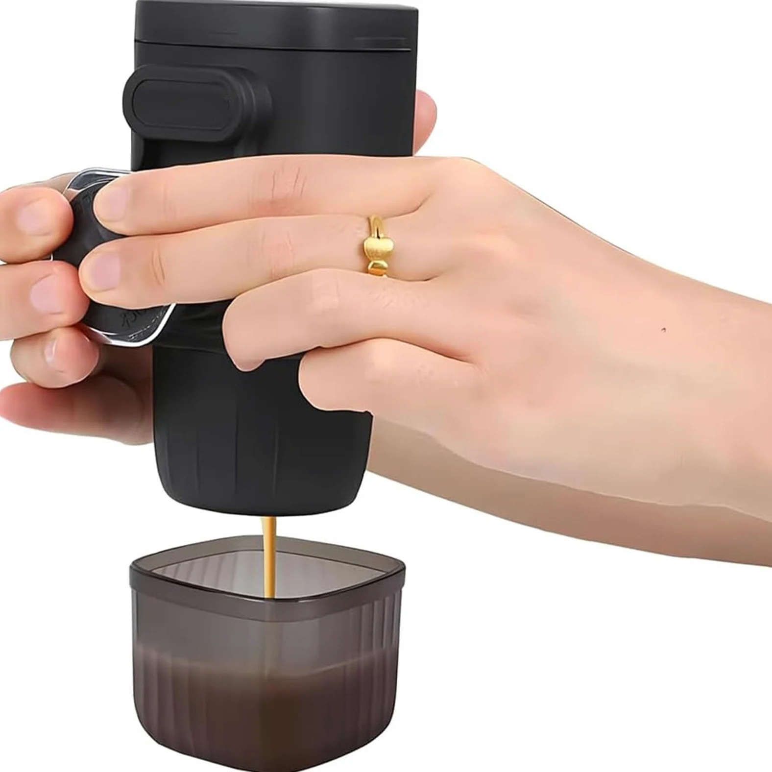 Bombas manuales de acero inoxidable para prensar café espressos para cápsulas de cerveza caseras al aire libre y prensa de café molido