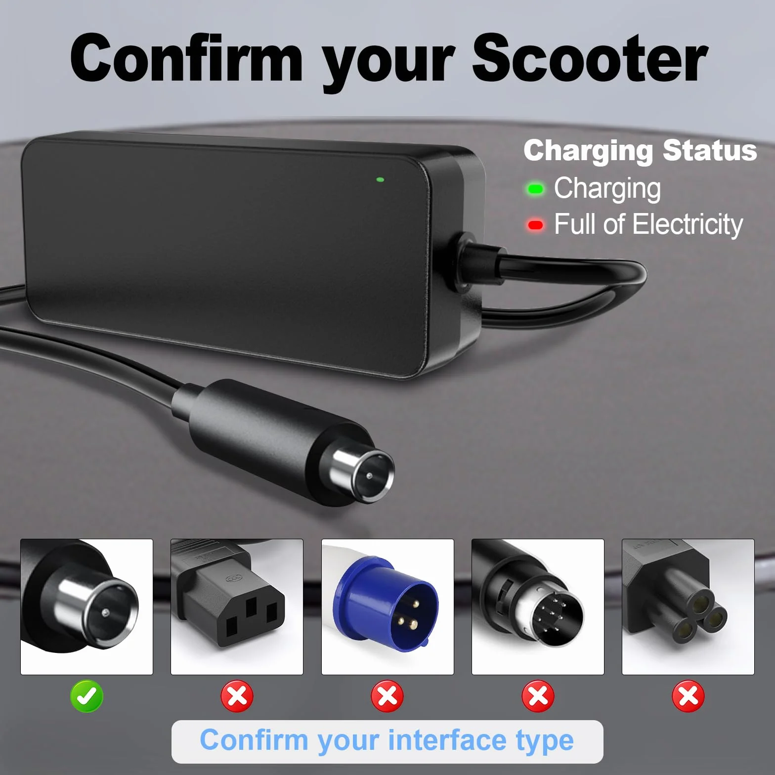 Cargador 42 V para Segway Ninebot Scooter ES2 ES4 E22 F2 E2 Pro KickScooter Pro