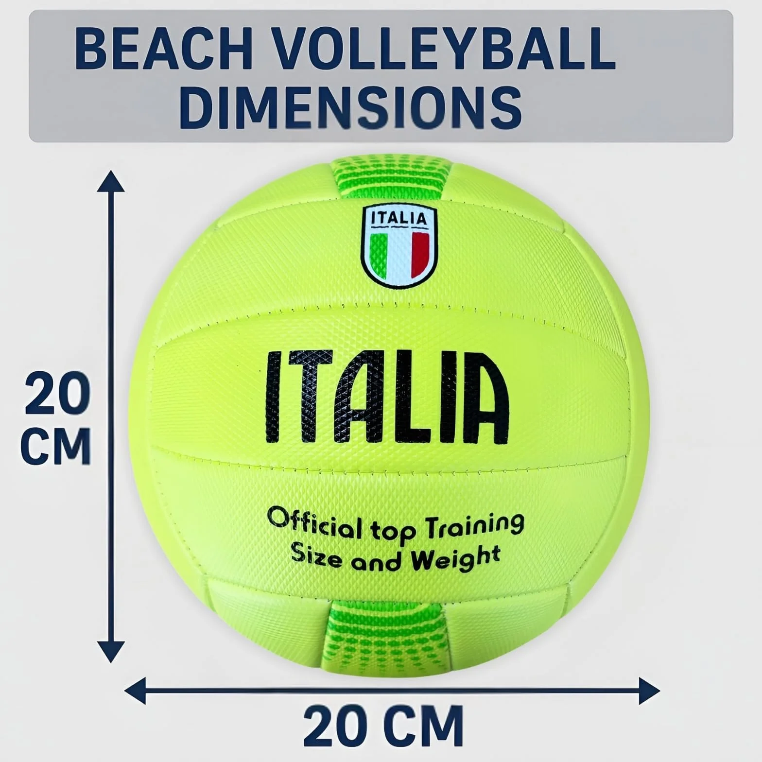 Balón De Voleibol Italia PVC HF Tamaño Grande para Entrenamiento Playa