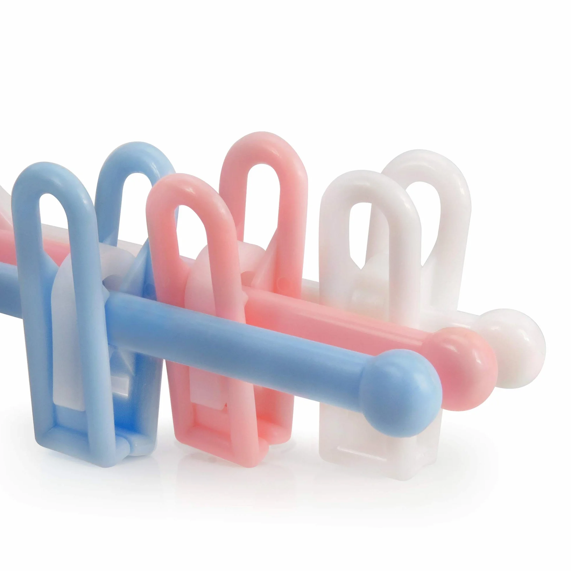 Perchas de plástico Blancas 30 cm para niños HANGERWORLD