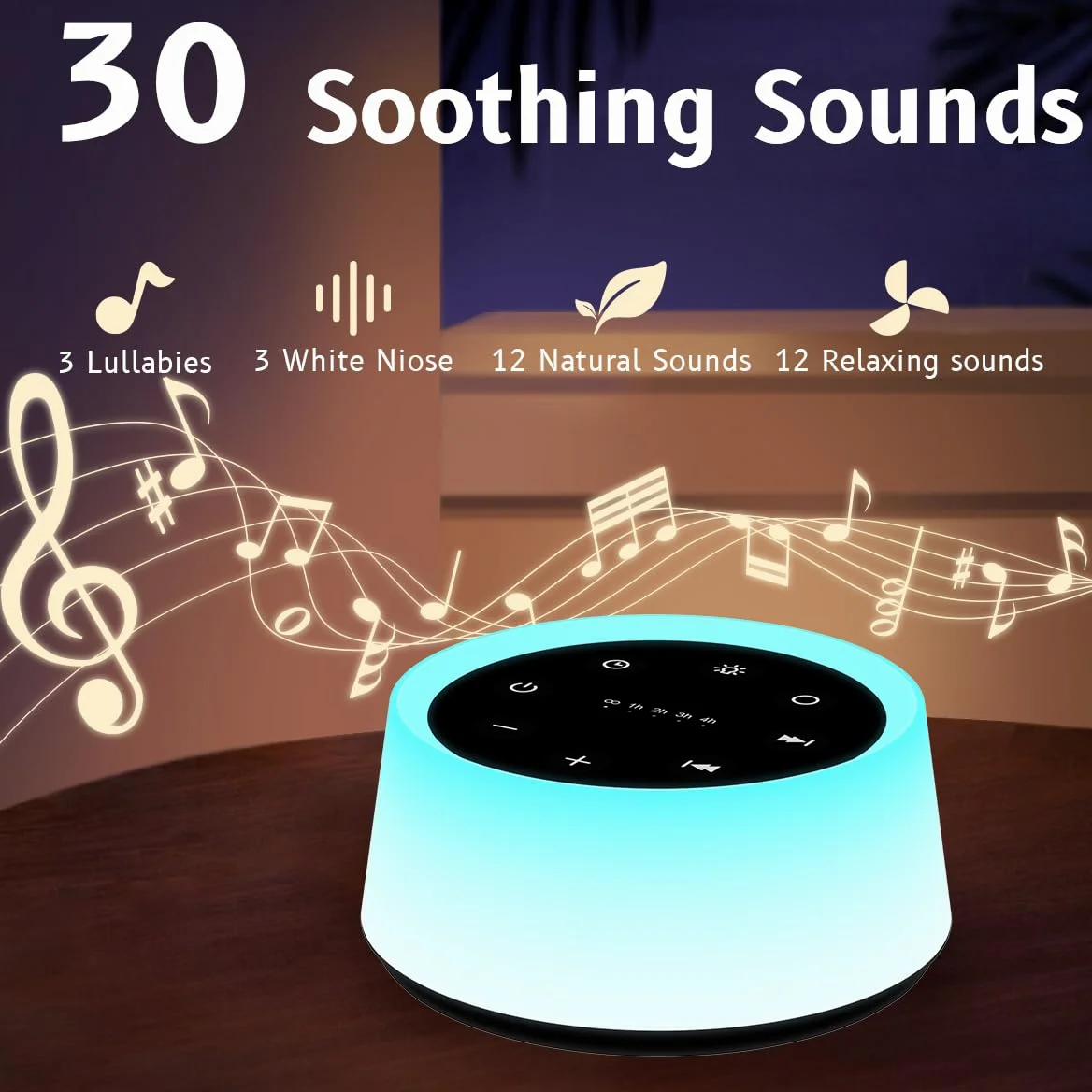 ColorsNoise Máquina de sonido y máquina de nariz blanca