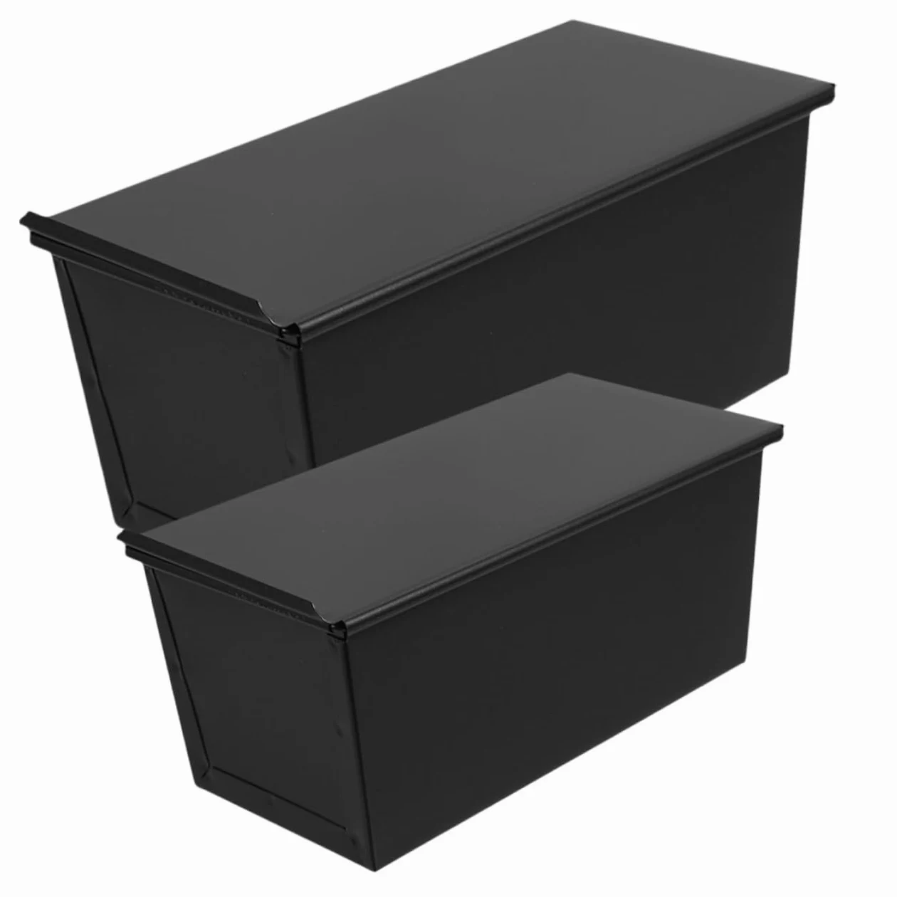Amosfun 2 Piezas Molde Para Pan De Molde Con Tapa Para Tostadas De Cocina Para Hornear Pan Tostado Horno