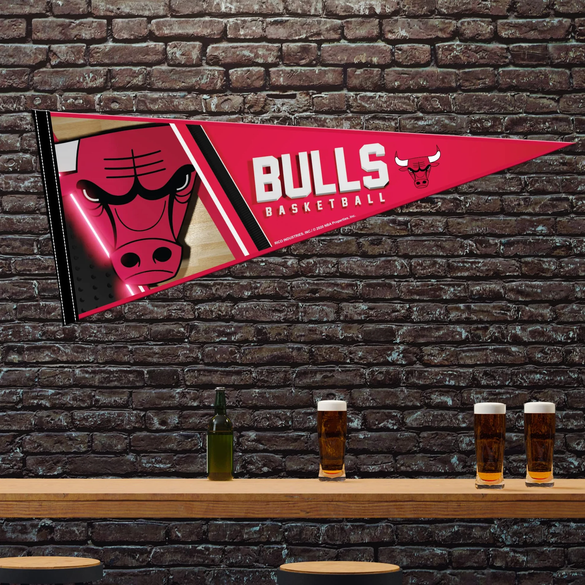 NBA Chicago Bulls Banderín de fieltro suave 30,5 x 76,2 cm