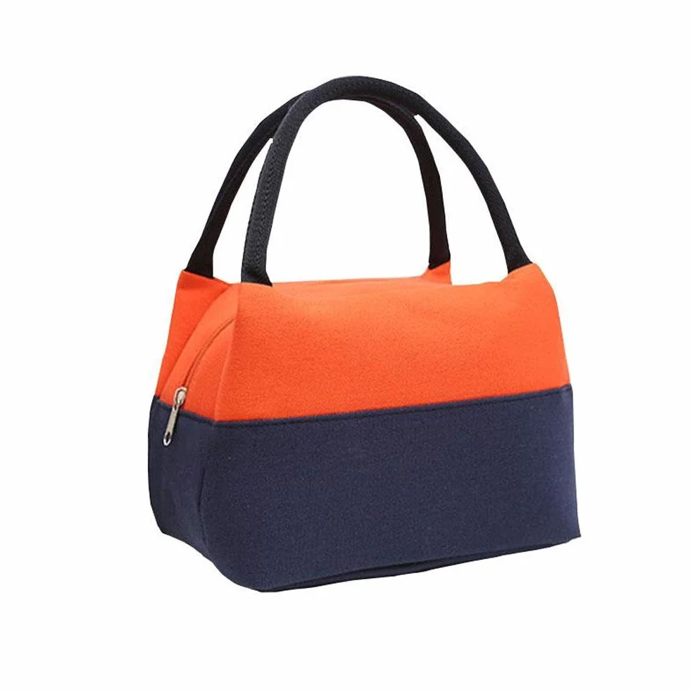 Bolsas de Almuerzo Bolsa de Almuerzo Lona Picnic Viaje Oficina Escuela A Prueba de Fugas con asa Aislamiento térmico portátil Bolsa de Almuerzo de Gran Capacidad