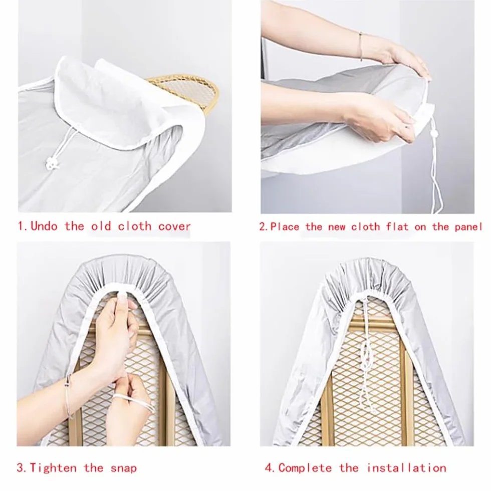 Fundas para Tabla de Planchar, Almohadilla Gruesa for Tabla de Planchar 13 x 43 Pulgadas, tamaño estándar con Relleno, Resistente a Quemaduras y Manchas(Lozenge)