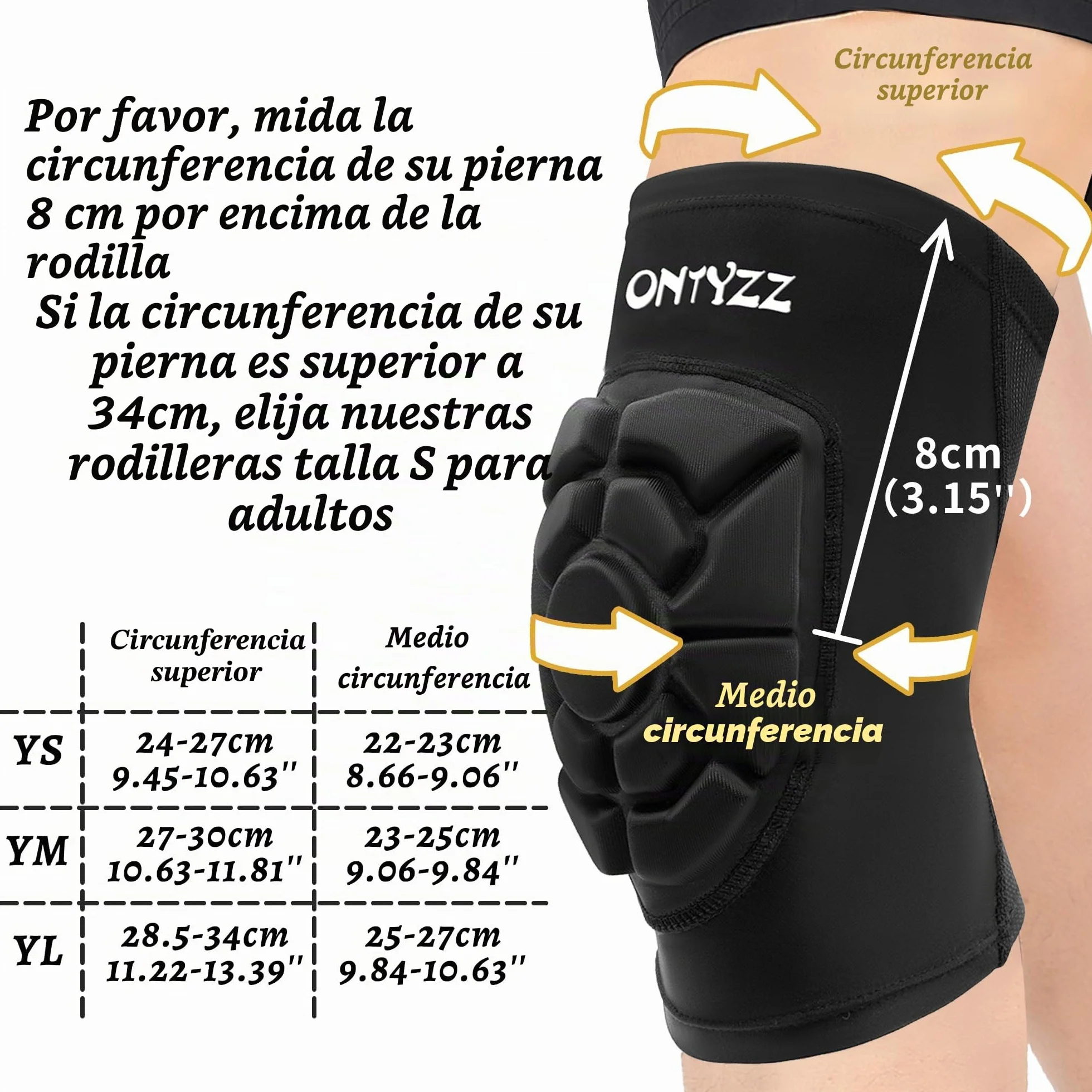 Rodilleras Deportivas Voleibol 1 Par Rodillera Acolchada para Baloncesto Futbol Gimnasia