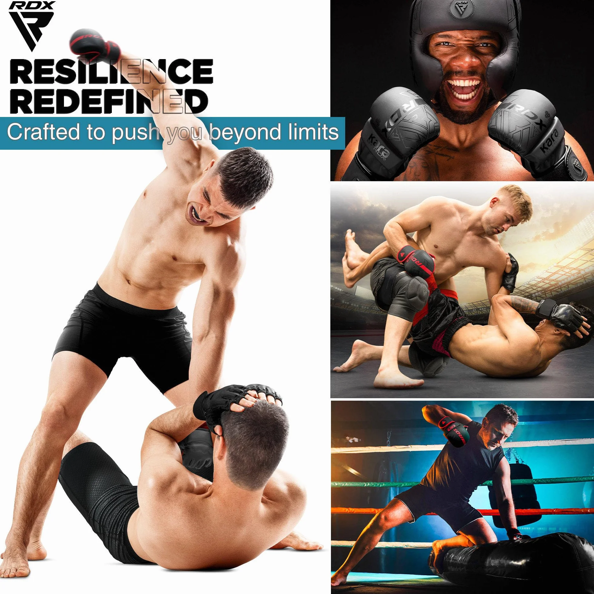 RDX MMA Guantes de Entrenamiento Maya Hide Cuero Boxeo Kickboxing Muay Thai