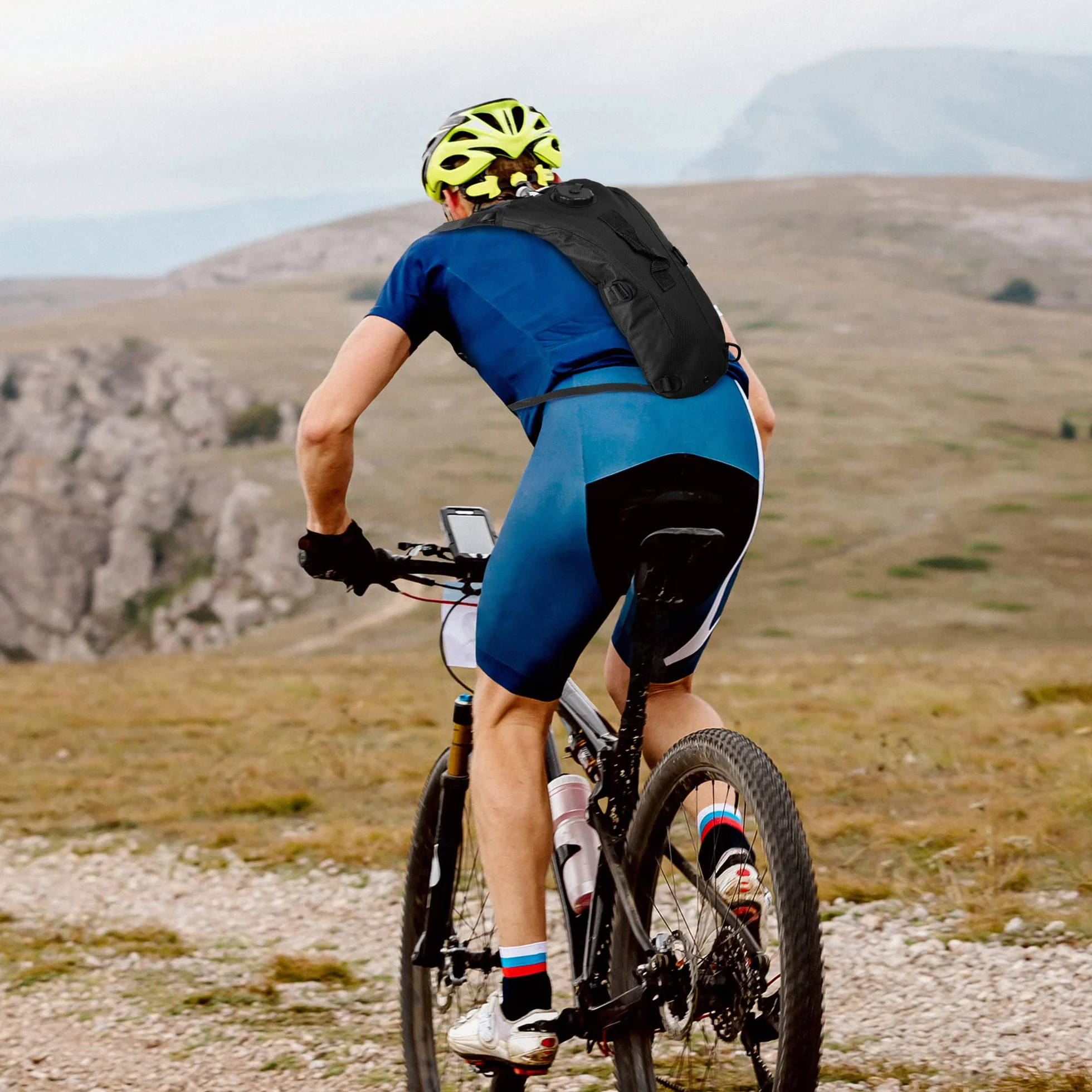 Mochila de Hidratación con Bolsa de Agua de 3L, Mochila Ciclismo Hidratacion Ligero, Bolsa Agua Mochila Tactica para Senderismo Bicicleta Montaña