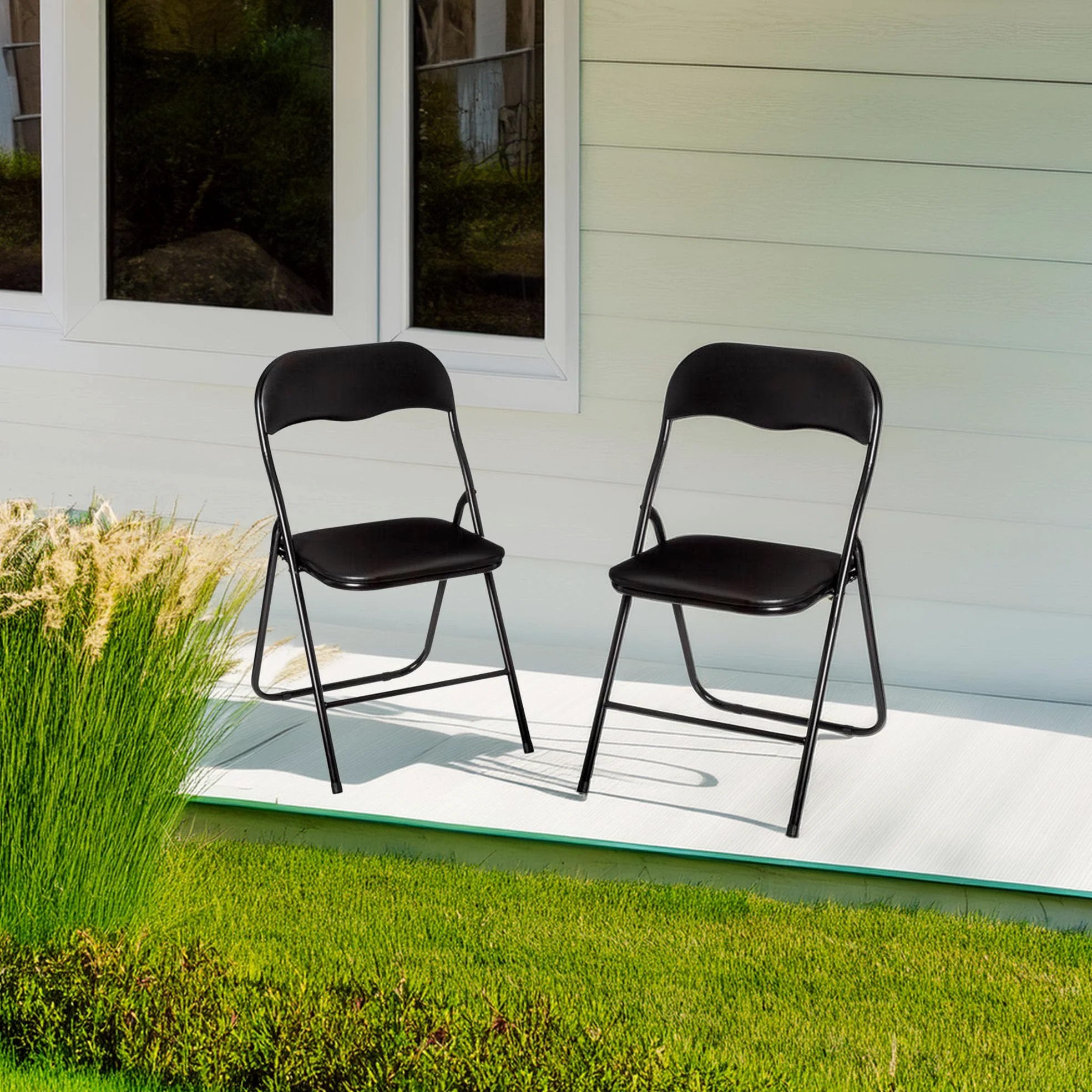 Well Home - Silla Plegable Negra - Básica