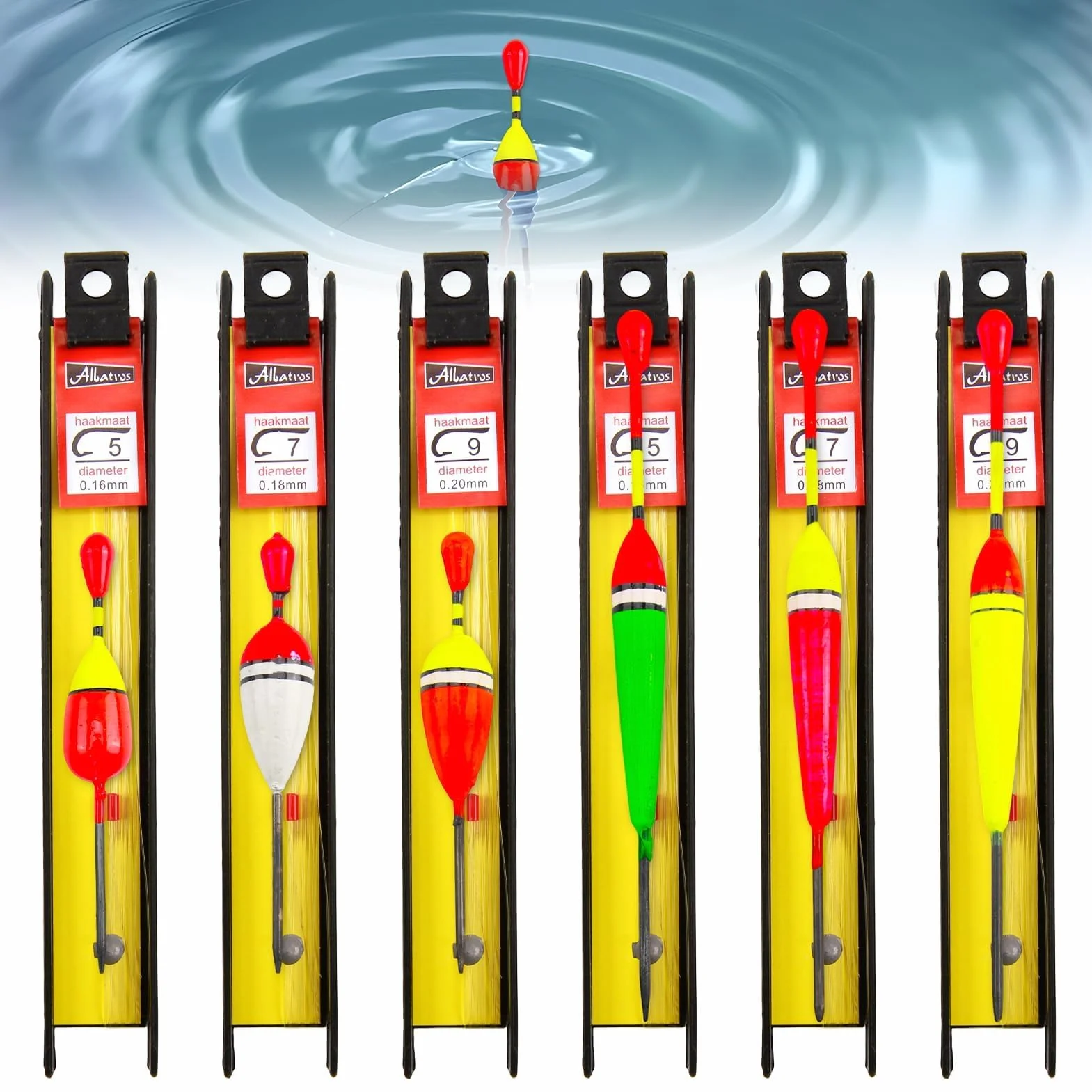 Flotadores de Pesca con Plomo 5# 7# 9# para Ríos y Estanques