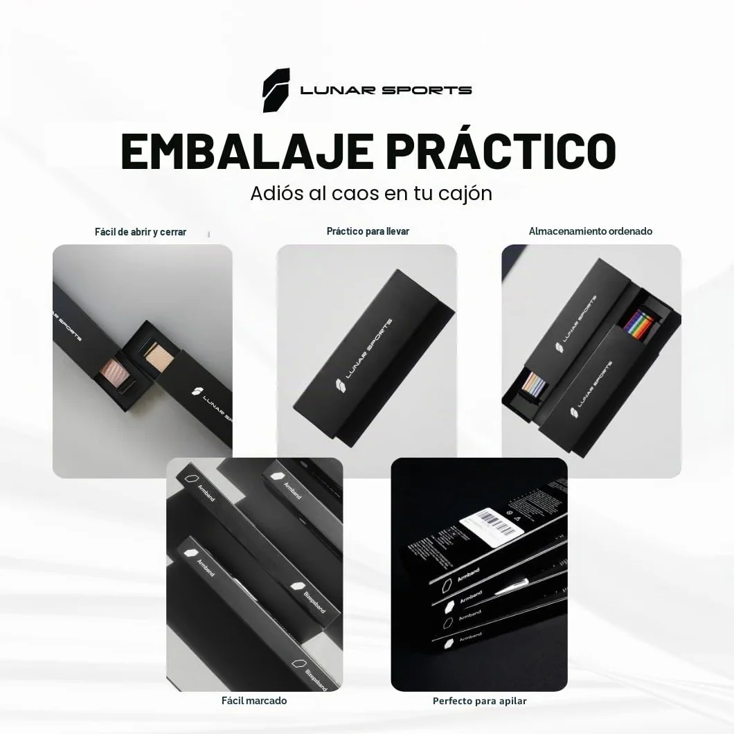 Lunar Straps Cinta para bíceps compatible con WHOOP 5.0, banda deportiva transpirable, negro