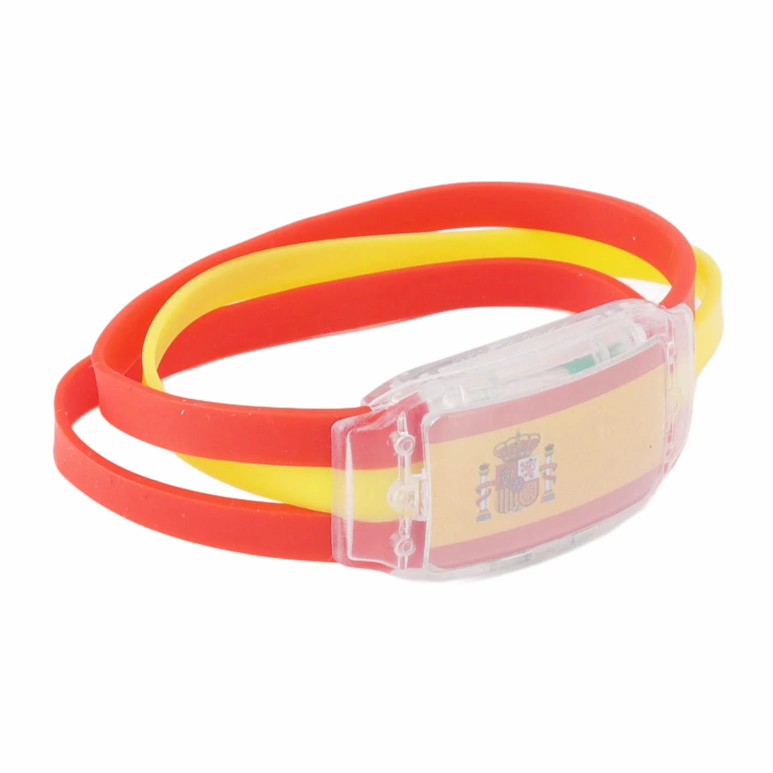 Pulsera con Brillo de Bandera Nacional, Pulsera Conmemorativa de Partido de Fútbol Multifunción Cómoda para Fanáticos del Juego de Fútbol