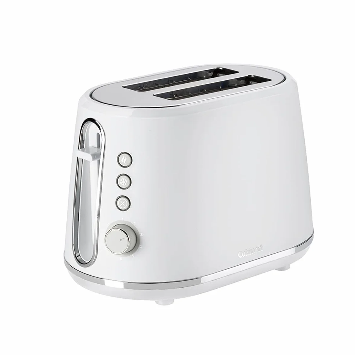 Cuisinart Tostadora de 2 rebanadas | Ranuras extra profundas, ideales para pan grueso | Palanca de elevación | 7 niveles de tostado más descongelación | Disponible hervidor a juego | Blanco