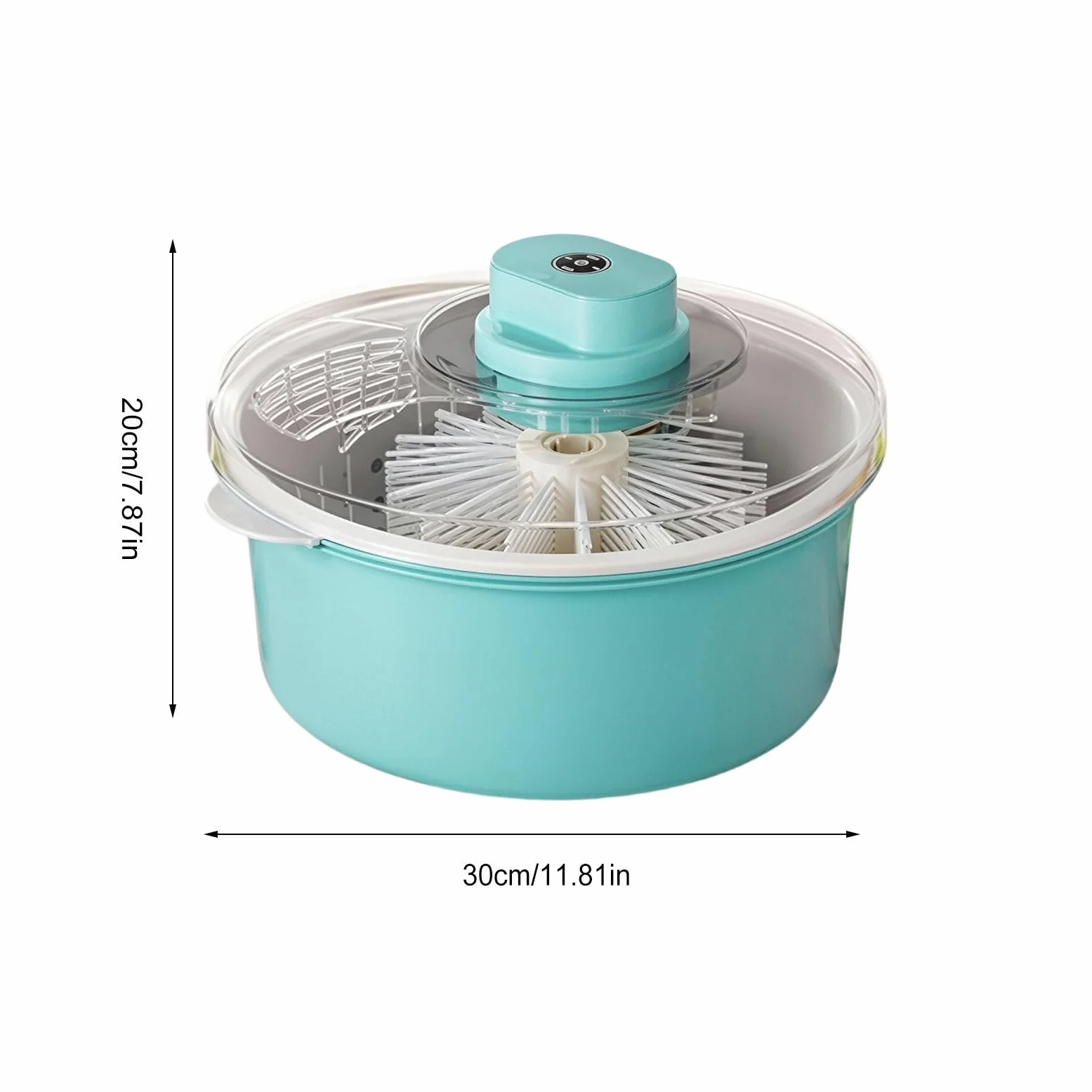 - Centrifugadora de limpieza de vegetales Bayas portátil Tazón de enjuague de alimentos | Dispositivo de limpieza de productos frescos para ensaladas, bayas, fresas, cerezas, uvas, hogar, camping, picnic